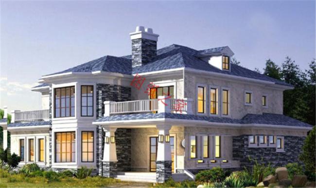50套农村两层别墅效果图,十款经典农村二层半别墅效果图
