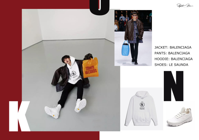 蔡徐坤nylon尼龙九月刊,蔡徐坤机场皮衣新发型