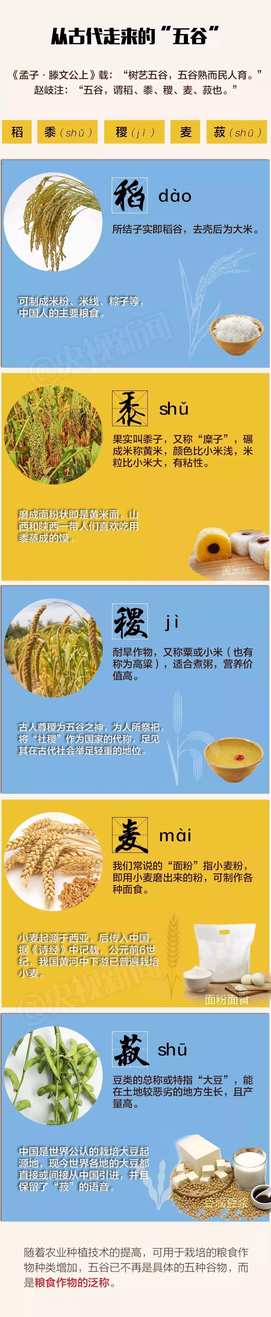 中国五谷丰收节,农民丰收节是哪五谷