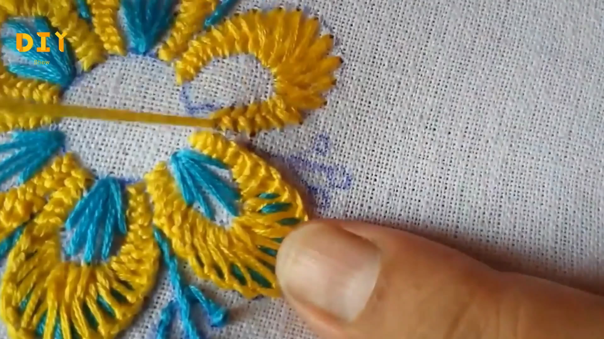 绣花刺绣初学者教程,手工绣花刺绣教程视频