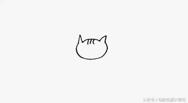 可爱萌萌哒小猫咪简笔画,怎么画可爱呆萌的小猫咪的简笔画
