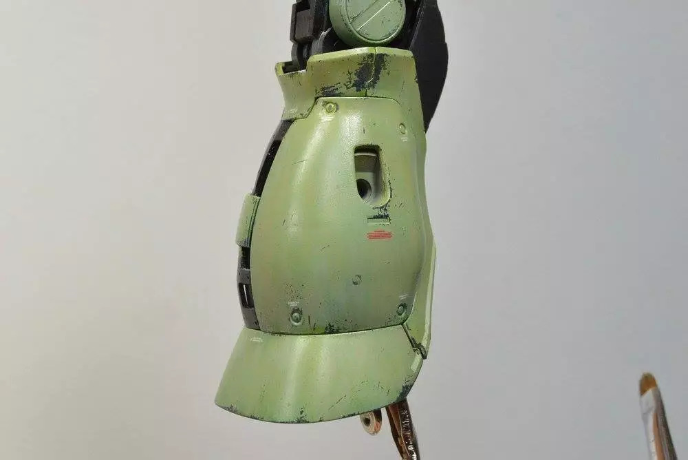 扎古模型拼装过程,高达模型旧化教程