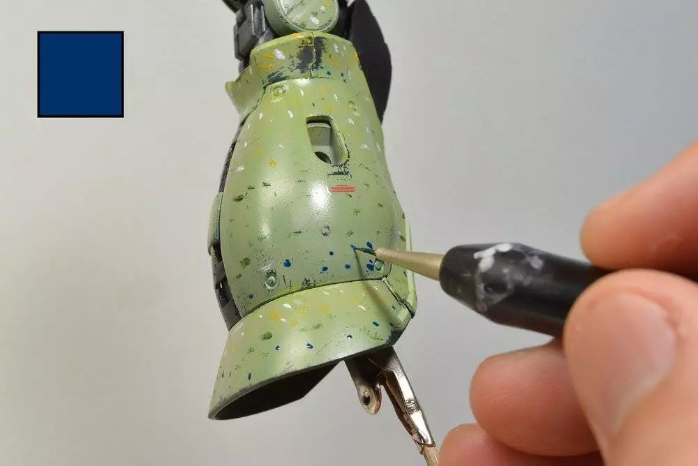 扎古模型拼装过程,高达模型旧化教程