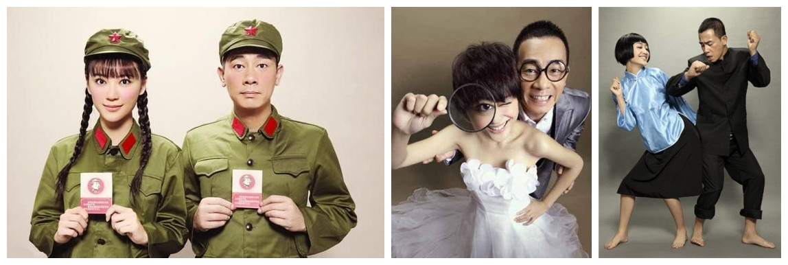 盘点各位女明星的婚纱,女星婚纱照