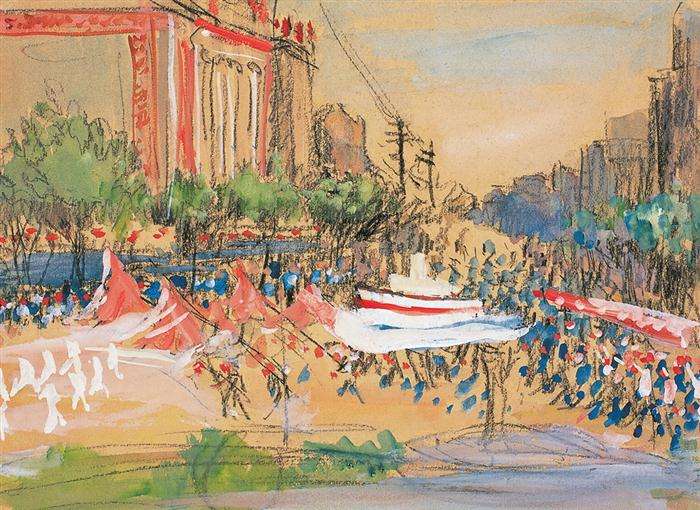 普天同庆国庆,普天同庆画作品欣赏