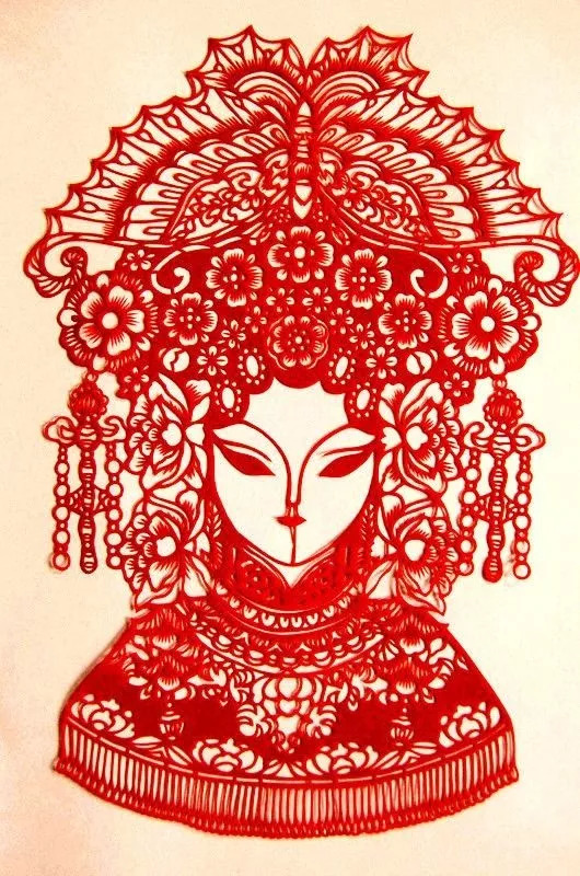 民间剪纸艺术冰墩墩,中国民间剪纸艺术基本步骤和流程