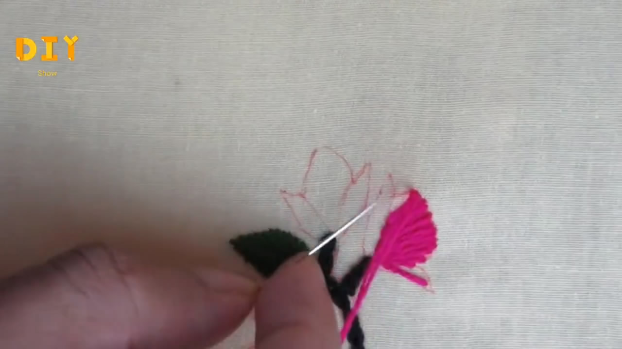 简单的樱花刺绣图,樱花刺绣教程