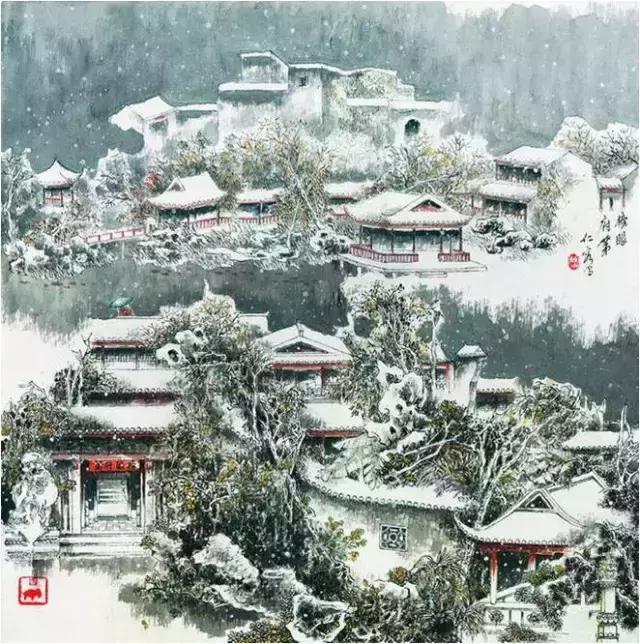 中式园林构图,中国古典园林的八种造景手法图示