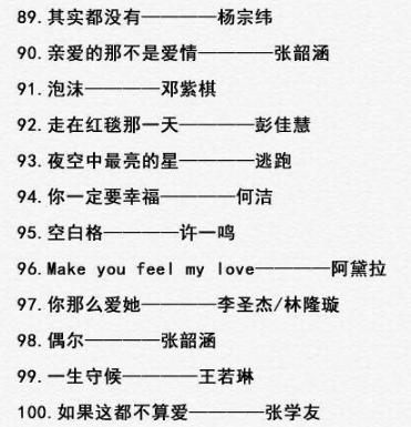 100首好听的歌原唱,100首百听不厌的歌原版