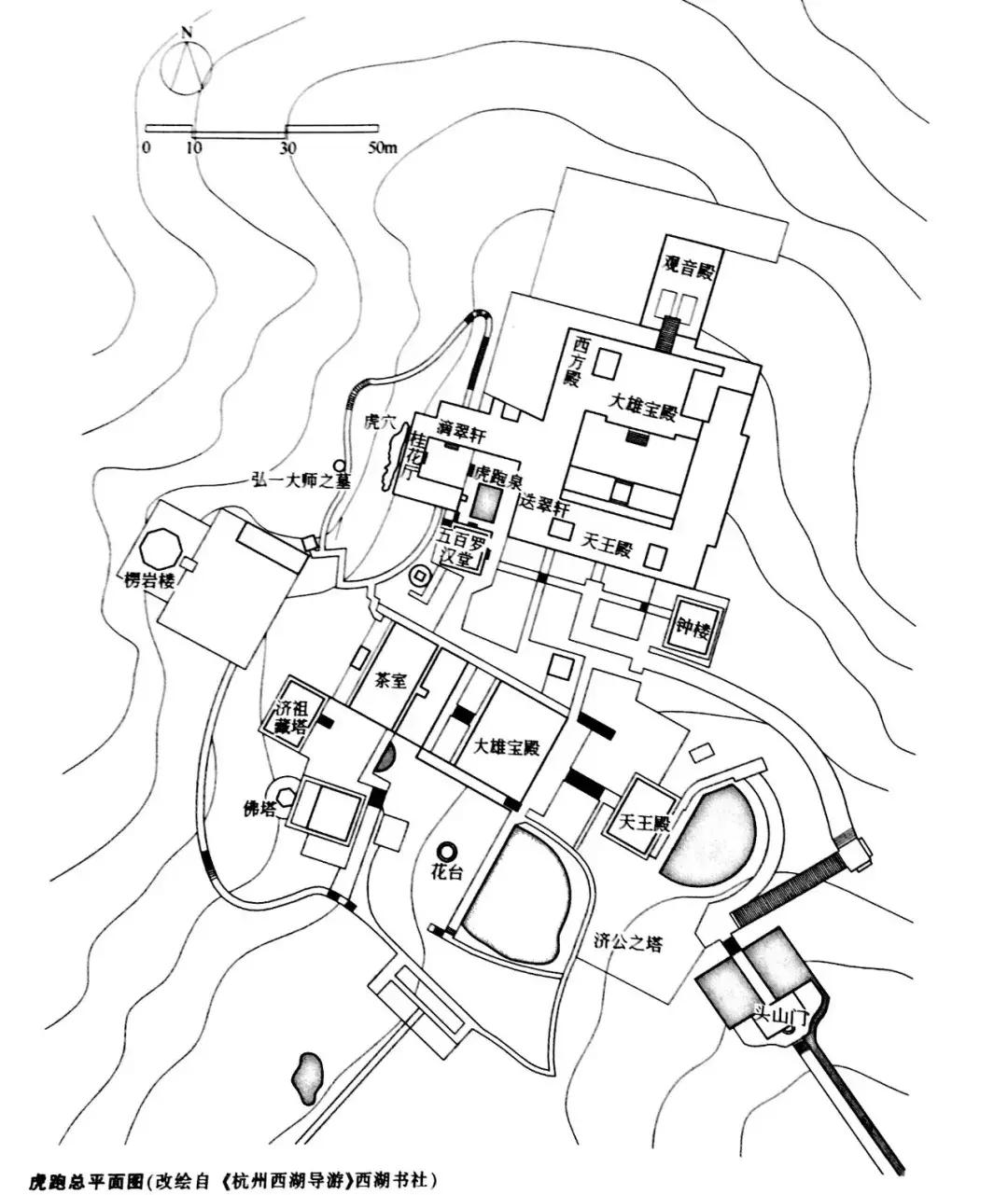 南北方园林造园,中式园林总平面
