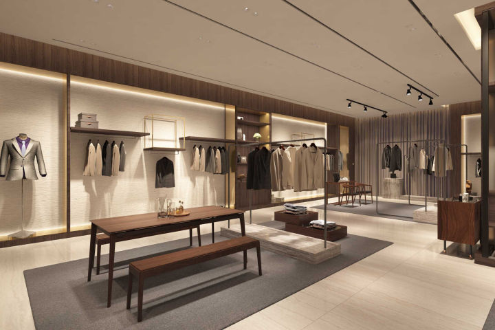 商场高端服装店设计,有设计感的服装店店铺