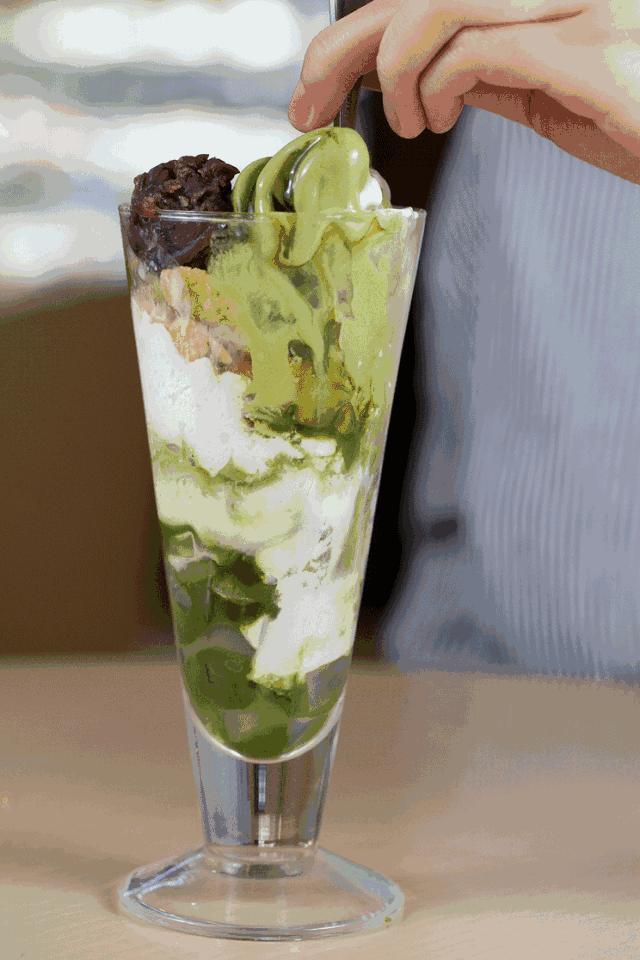 宇治抹茶麻薯奶茶,日式宇治抹茶饮品