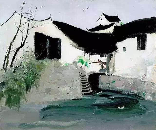 吴冠中字画假的多少钱一幅,吴冠中的画有版权吗