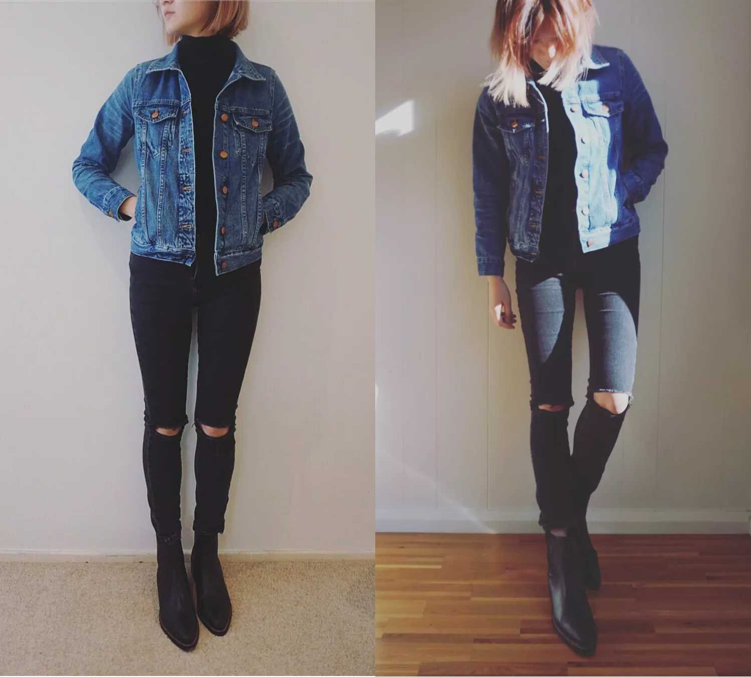 madewell牛仔外套,madewell衣服搭配