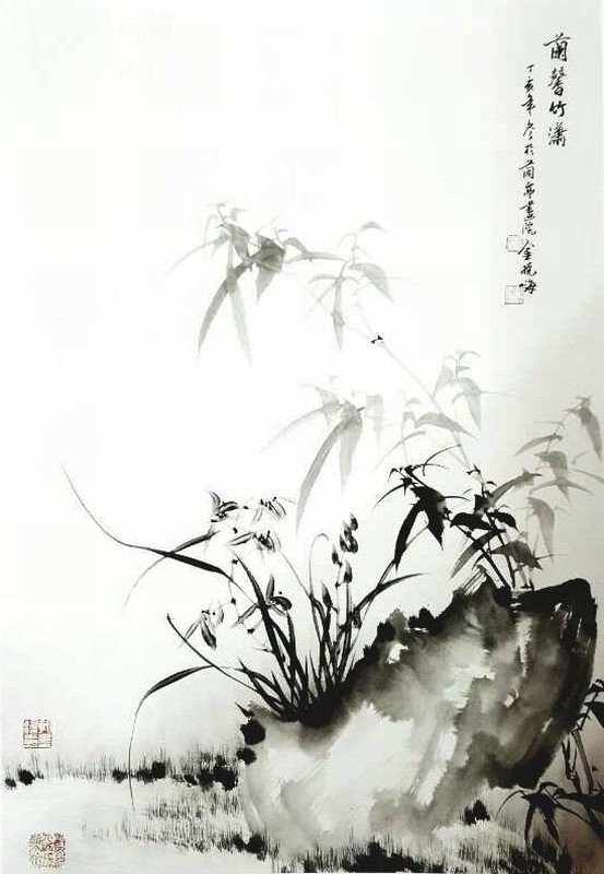 金晓海水墨画作品欣赏,金晓海花鸟画作品欣赏