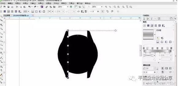 coreldraw表盘怎么制作,用coreldraw画手表