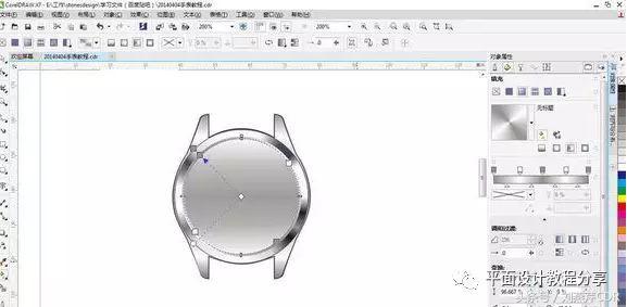 coreldraw表盘怎么制作,用coreldraw画手表