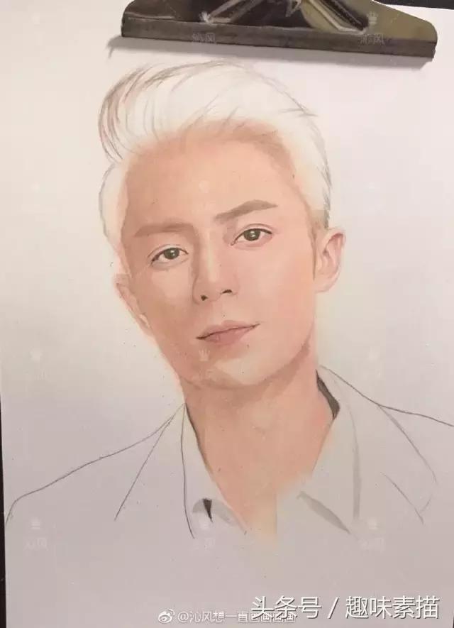 赵丽颖彩铅手绘清晰,赵丽颖彩铅画教程简单