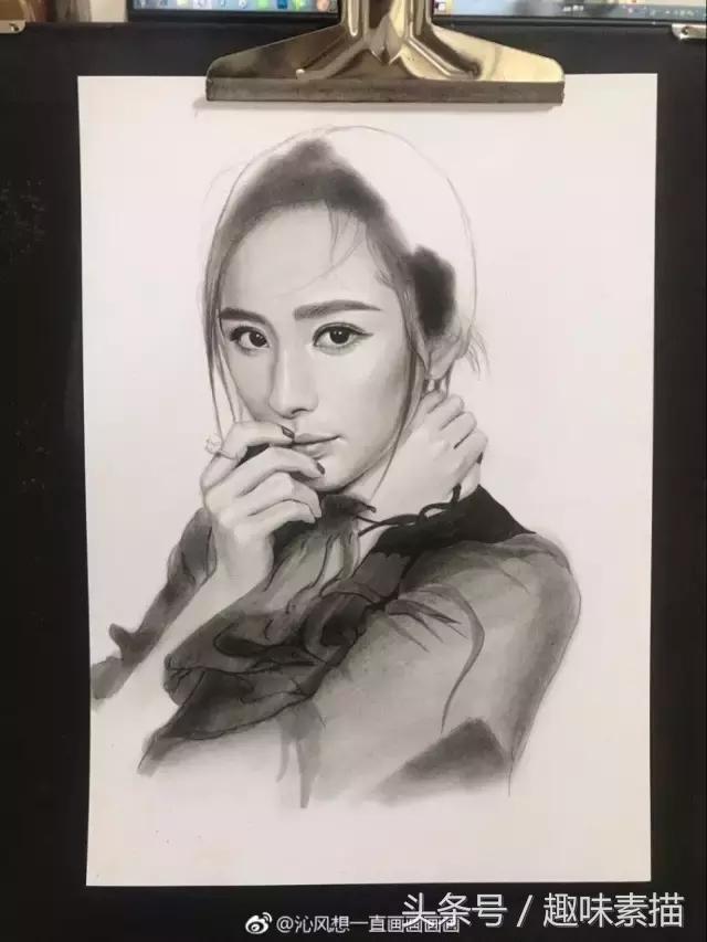 赵丽颖彩铅手绘清晰,赵丽颖彩铅画教程简单