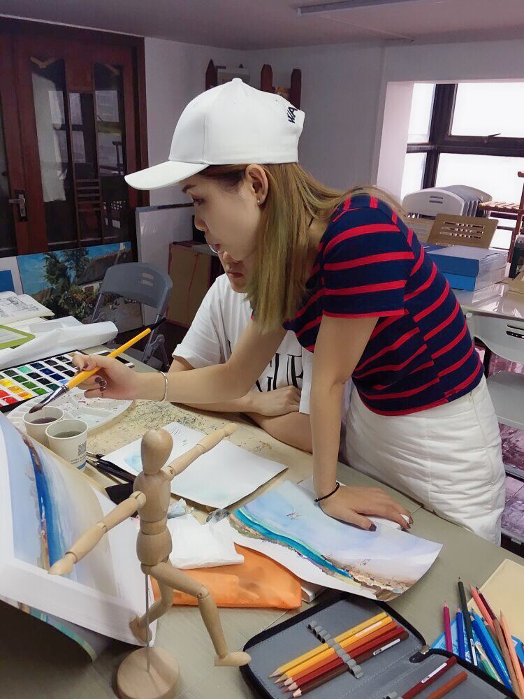 南京方圆画室图片大全,零基础插画设计画室