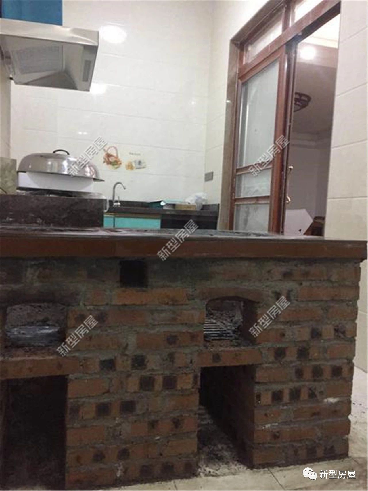 农村大叔发明自制的柴火灶,新发明无烟柴火灶全过程