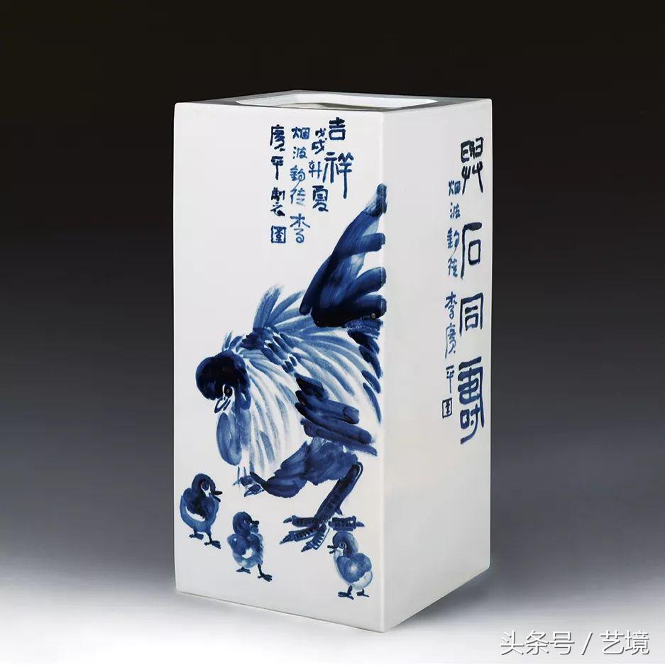 古涧一枝梅原文,梅兰竹菊手绘釉上彩瓷板画