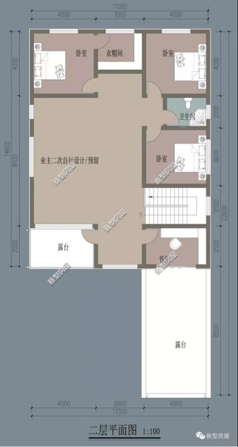 5套农村别墅小院户型设计图,这样的房子在农村建起来太美了