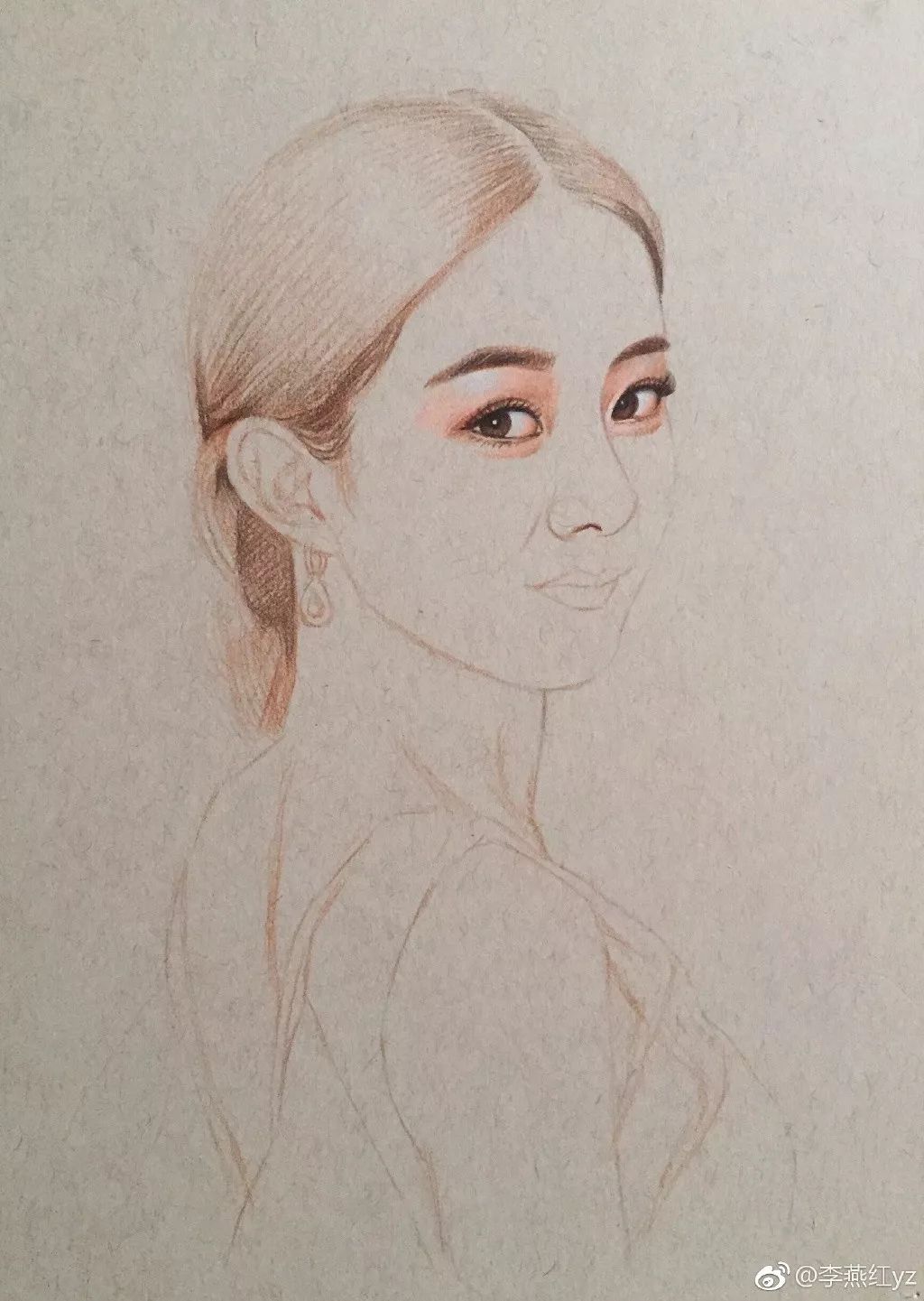 蔡徐坤的蓝玫瑰彩铅简笔画,彩铅画蔡徐坤蓝玫瑰