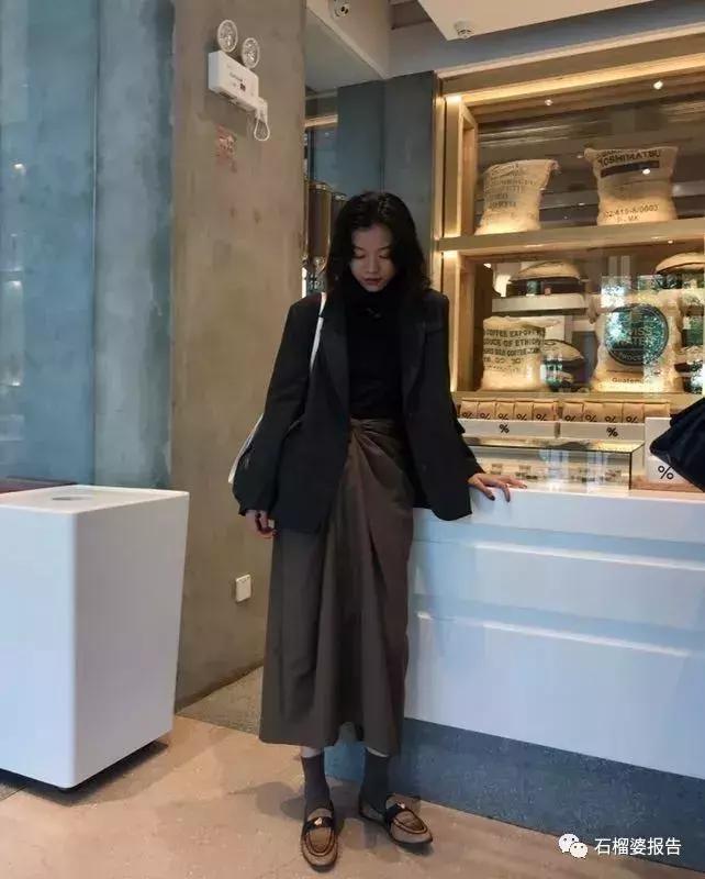 遮肉又好穿的秋冬半裙分享,好看又保暖的半裙