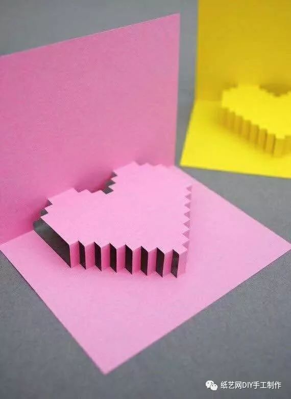 立体贺卡贴纸拼贴,平面贺卡变立体