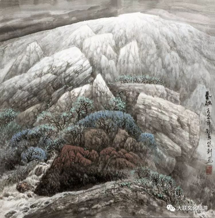 北派山水名家邀请展,荆山楚水山水作品欣赏