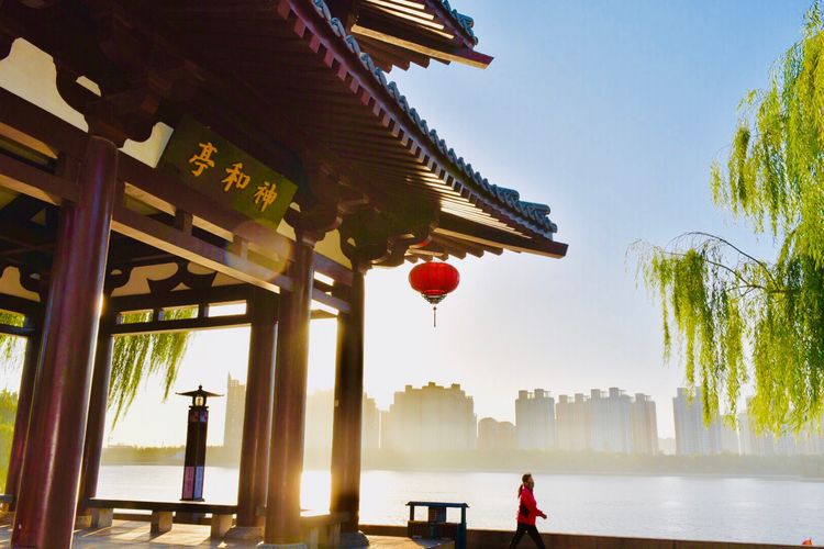 秋到上阳宫，黄叶蓝天高宫阙，皇帝都赞的美景，免费你都没去看？