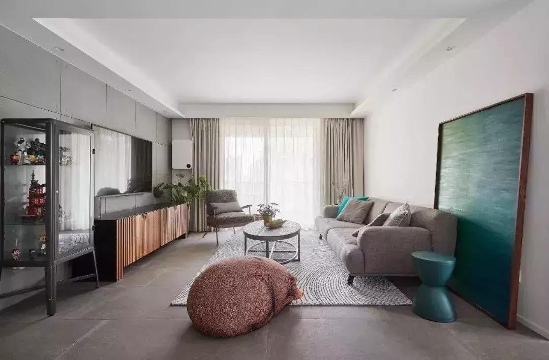 简约灰色地砖配什么沙发,灰色地砖效果图大全简约