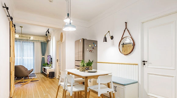 圆卡座式餐厅装修,卡座餐厅设计能装出高级感吗