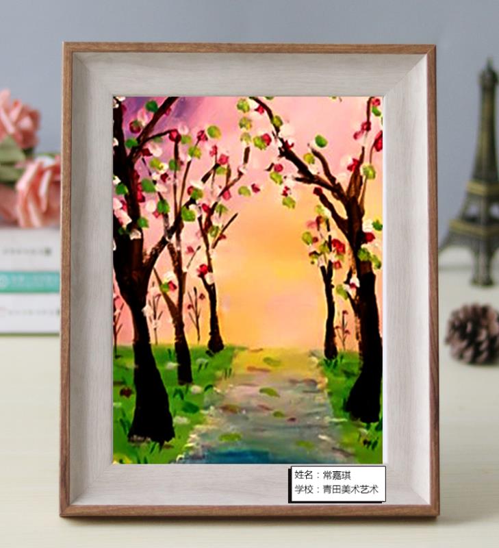 儿童水粉画主题,儿童水粉画作品熏衣草庄园