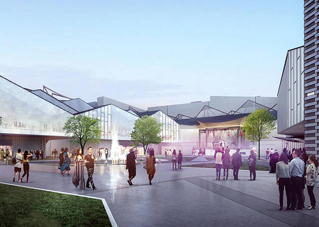 金大地庐州天街位置在哪,金大地新中式风格设计