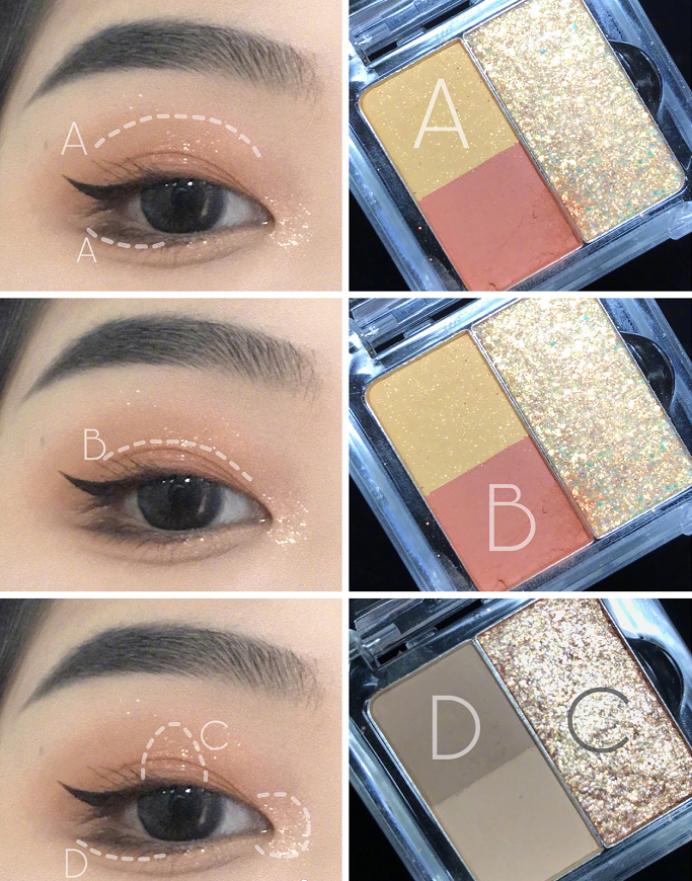 眼睛小不割双眼皮怎么变大,眼睛大无卧蚕怎么画眼妆