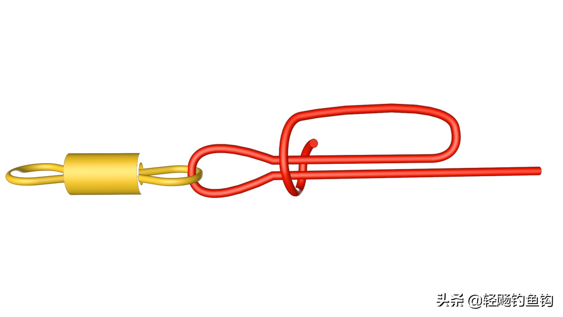 双钩子线绑8字环钓鱼后怎样收线,钓鱼子线怎么连接到8字环上