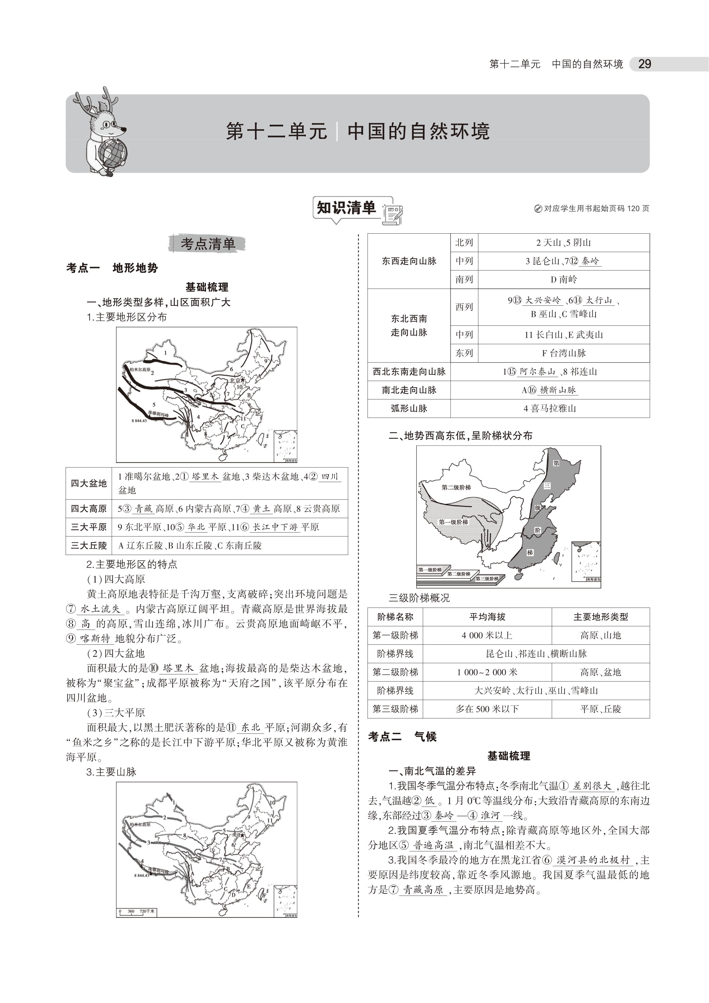 初中地理中考总复习方案,初中地理中考考点必背2022视频