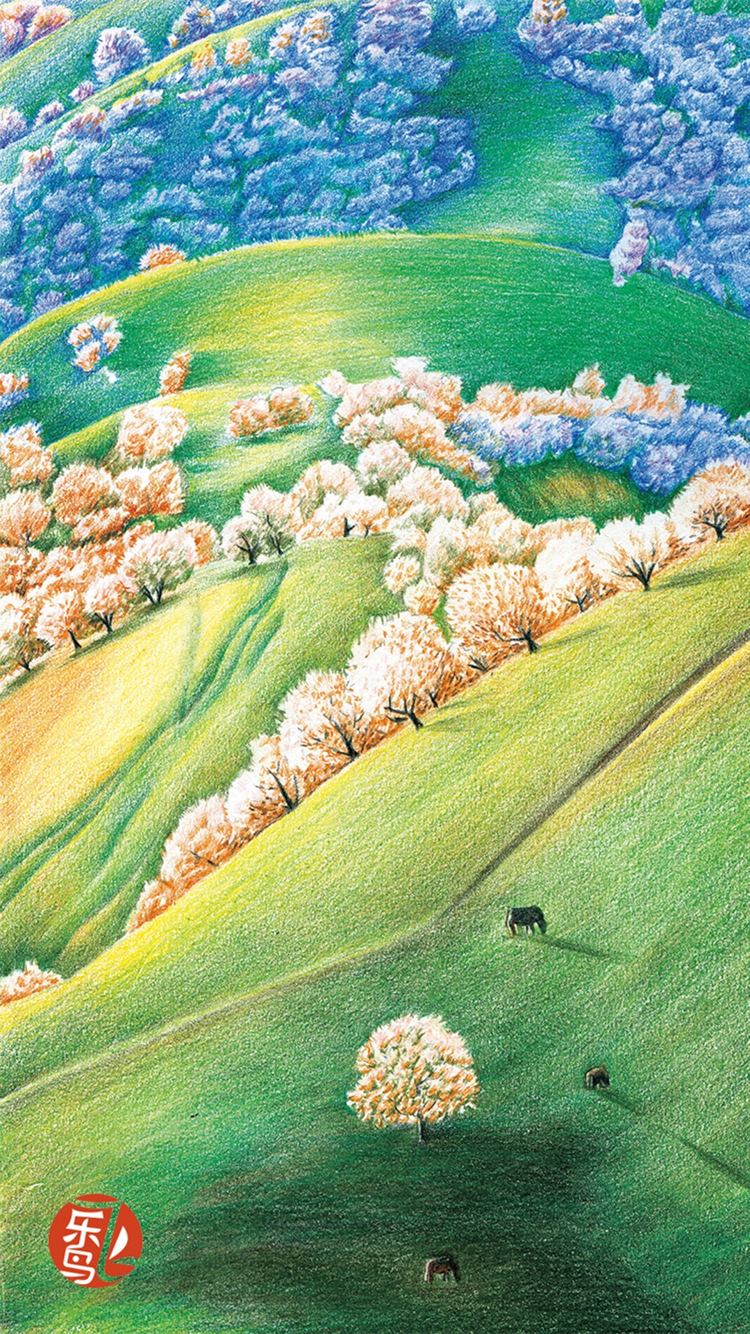 干净绿色系锁屏壁纸聊天背景,最近很火绿色的锁屏壁纸