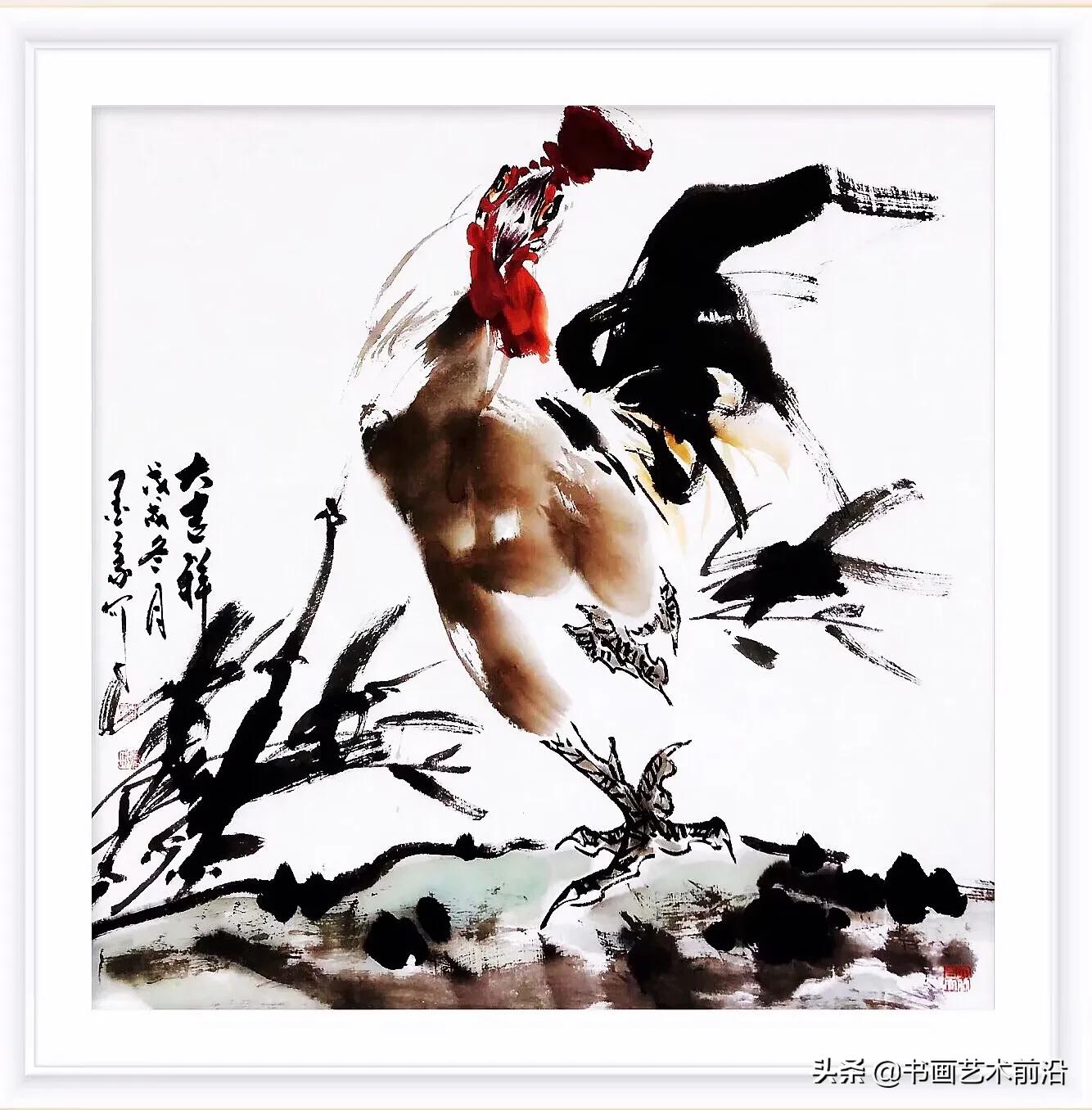 墨豪画鸡写意图,墨豪画鸡的价格