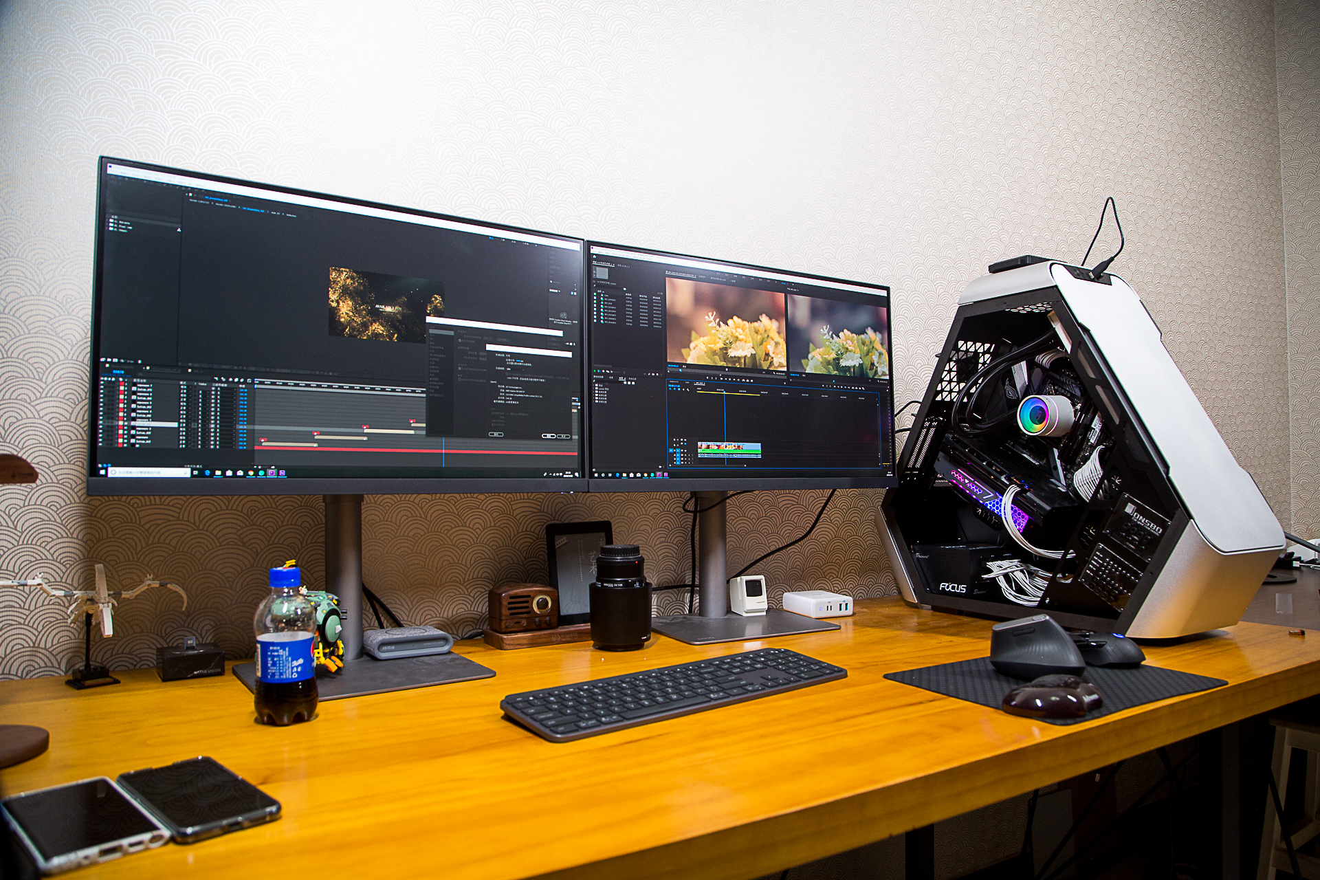 i9-9900K+5600XT主机日常是更适合工作还是游戏？MOD机箱装机分享