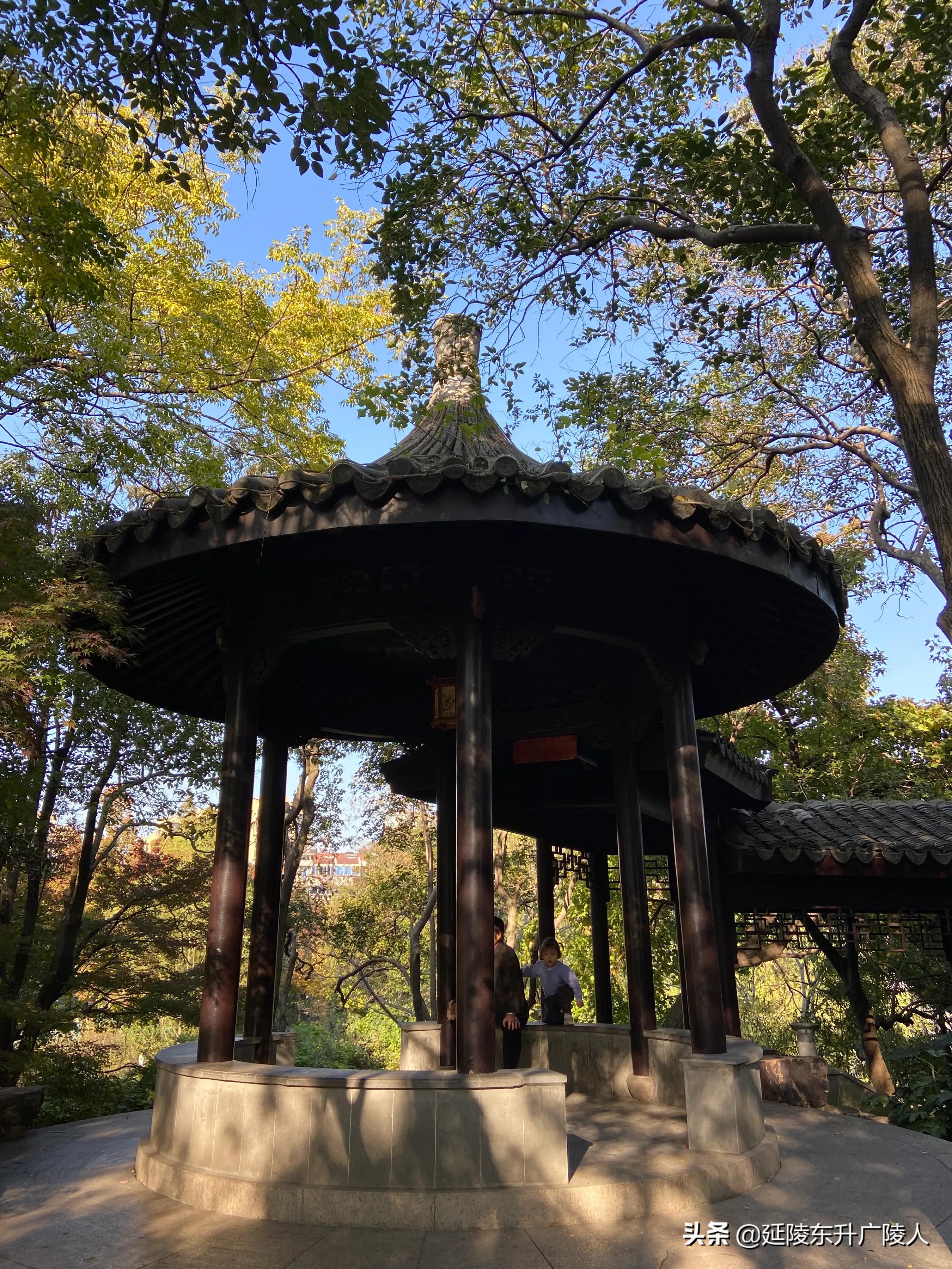 常州戚墅堰花溪公园溪事亭翠微亭烈士纪念广场戚机厂生活区的公园