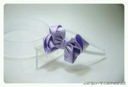 2.5厘米丝带古风蝴蝶结发饰教程,儿童古风丝带蝴蝶结发饰diy教程