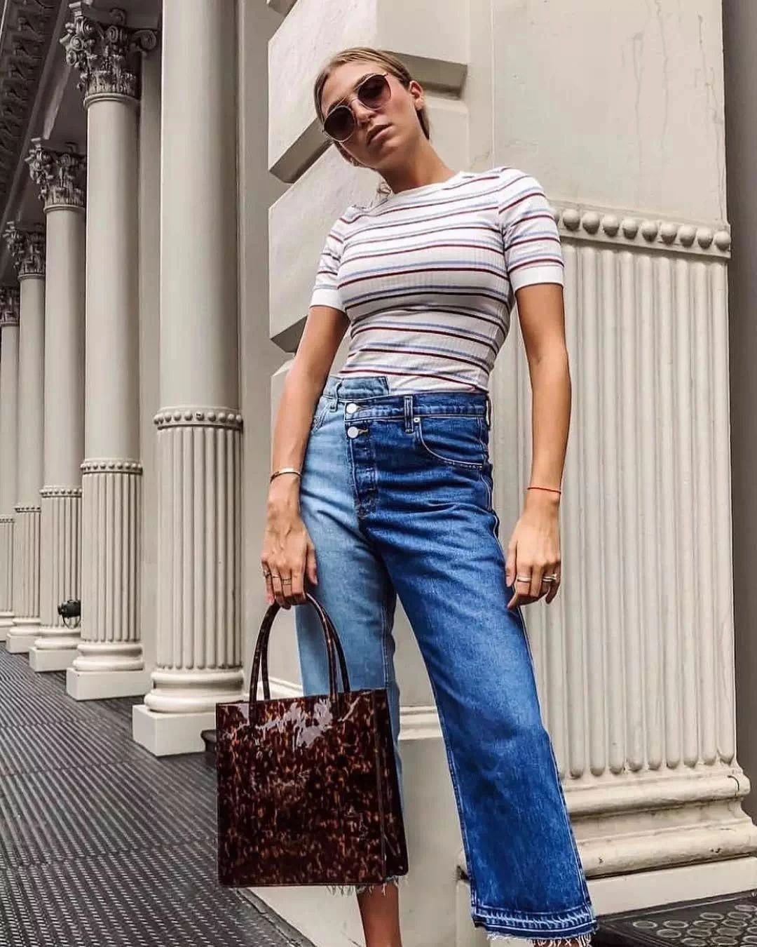 小心机简约设计风格,设计感小心机不规则假两件