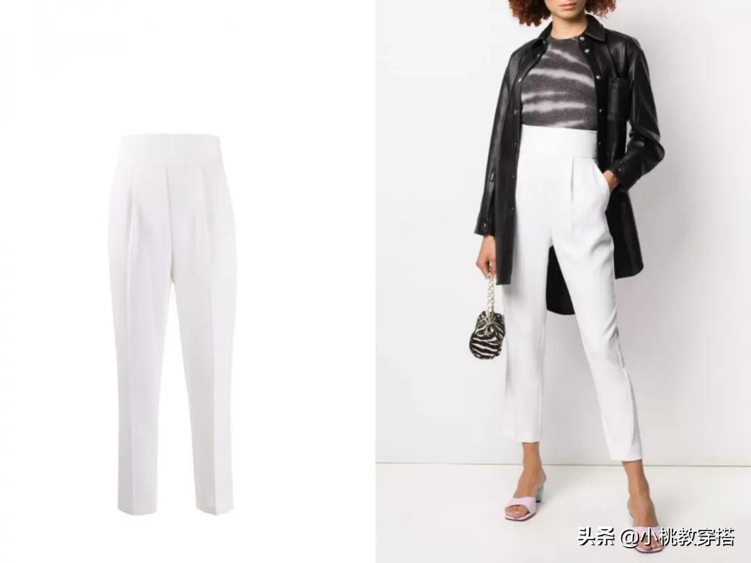 修饰腿型垂感直筒裤,腿粗小个子高腰直筒裤测评