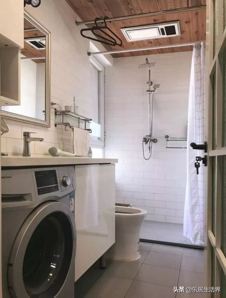 卫生间墙砖和顶最佳颜色效果图,卫生间干湿区墙砖颜色该不该一样