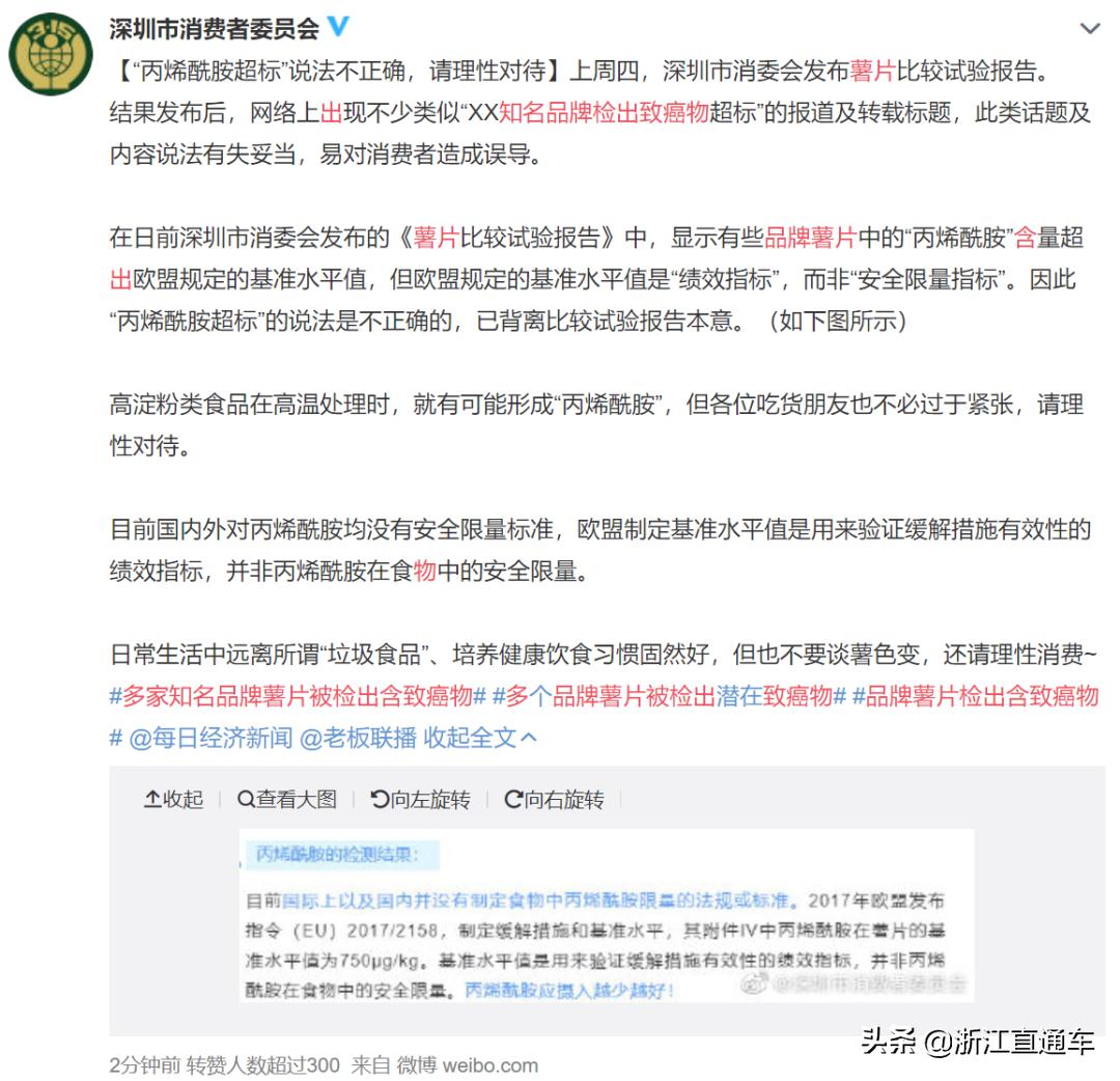 警惕多家知名品牌薯片检出致癌物,薯片检出致癌物是真的吗