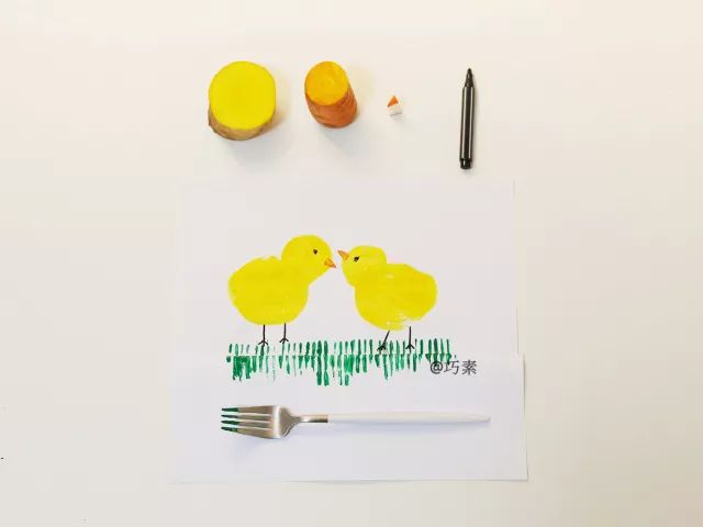 印染手工制作,印染拓印画