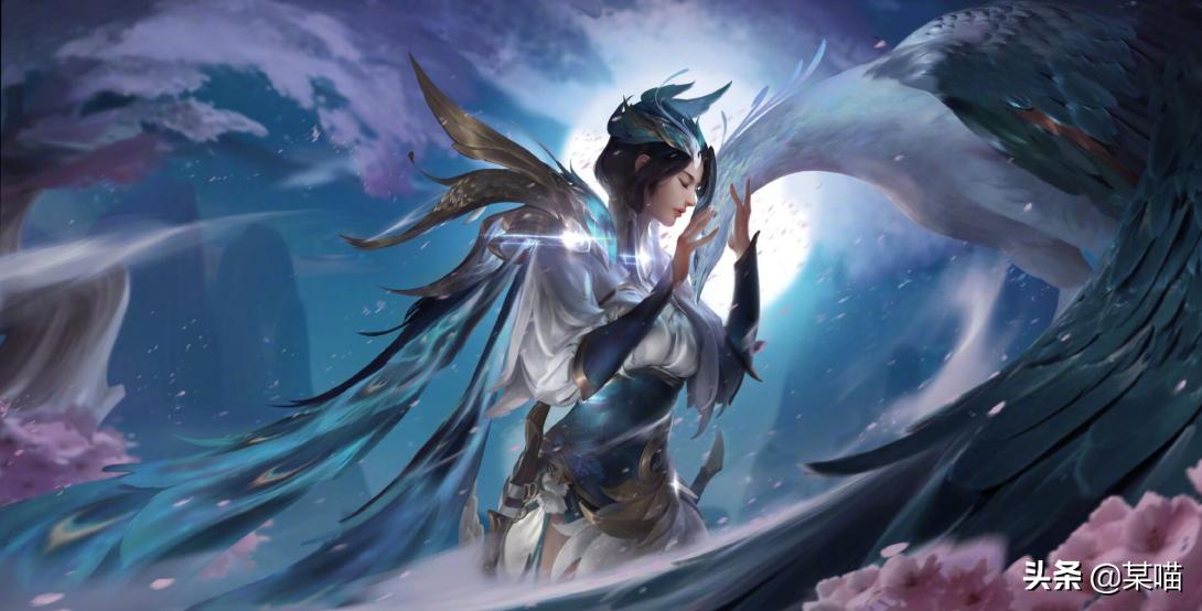 王者荣耀云霓雀翎手绘,王者荣耀云霓雀翎美图